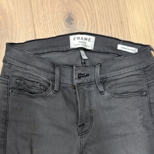 Frame Denim Women's Charcoal Skinny Jeans